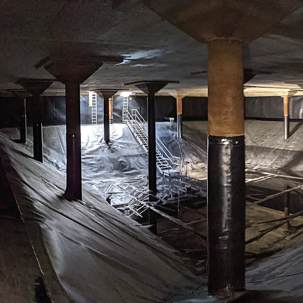 arc test in underground reservoir